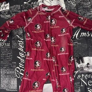 Florida State Seminoles Kids Footie Pajamas - Burgundy